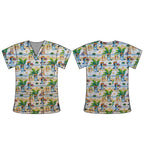 BEACHY BLUEY SCRUB TOP