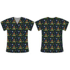 XMAS TREE SCRUB TOP