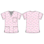 STRAWBERRY KISSES SCRUB TOP