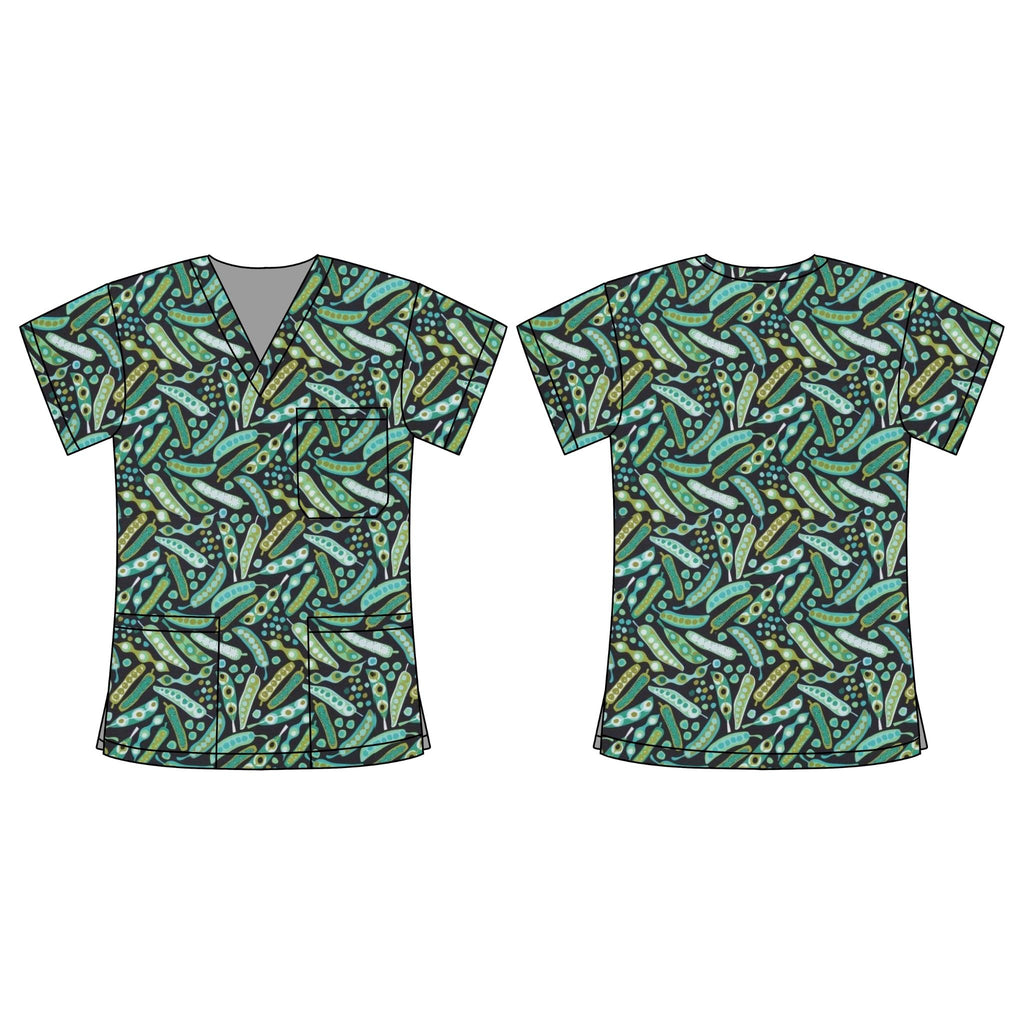 PEAS IN A POD SCRUB TOP