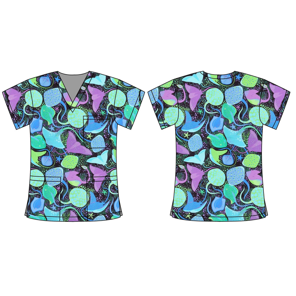 RAYS SCRUB TOP