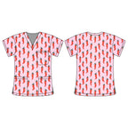 CHILLI SCRUB TOP