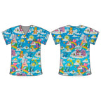 CARE BEAR SCRUB TOP