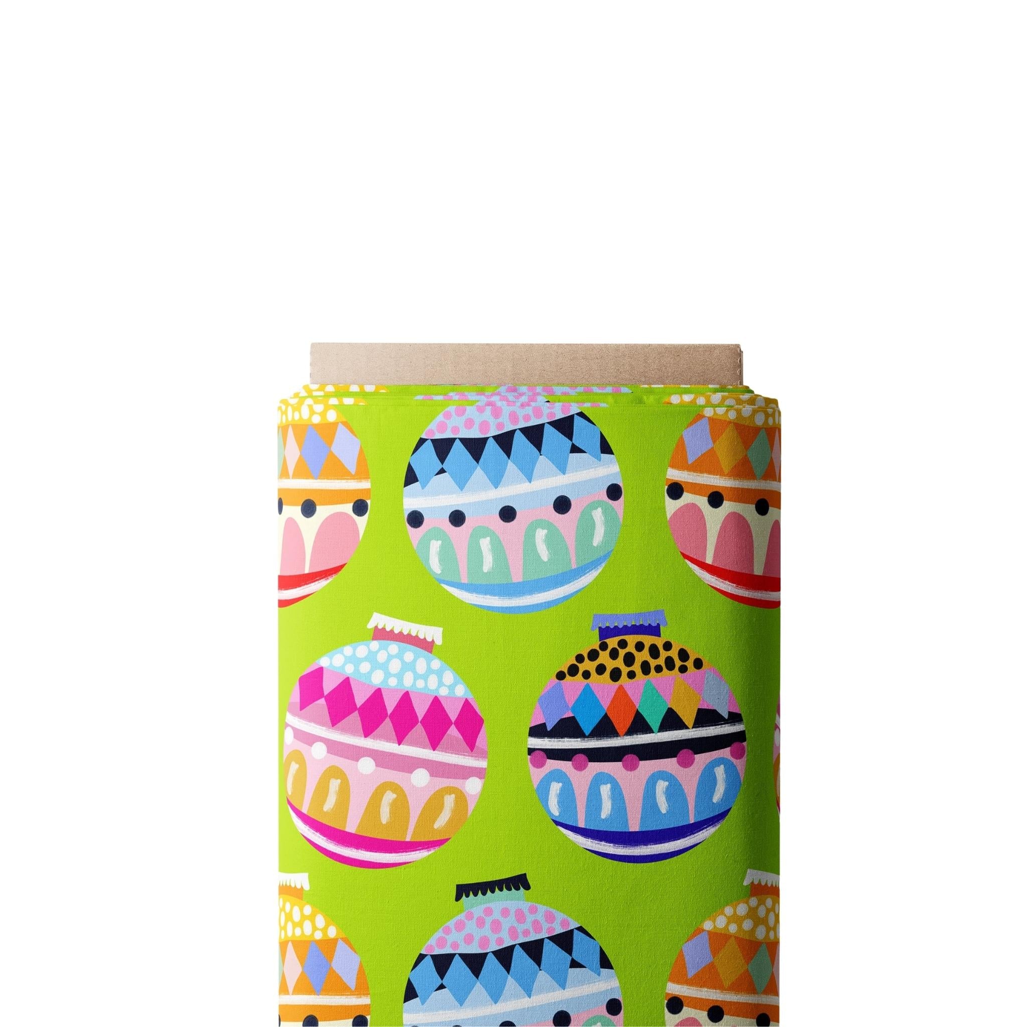 LIME BAUBLE SCRUB TOP