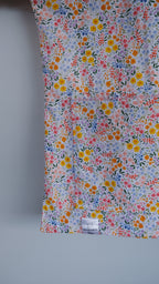 PASTEL FLORAL SCRUB TOP (READY MADE)