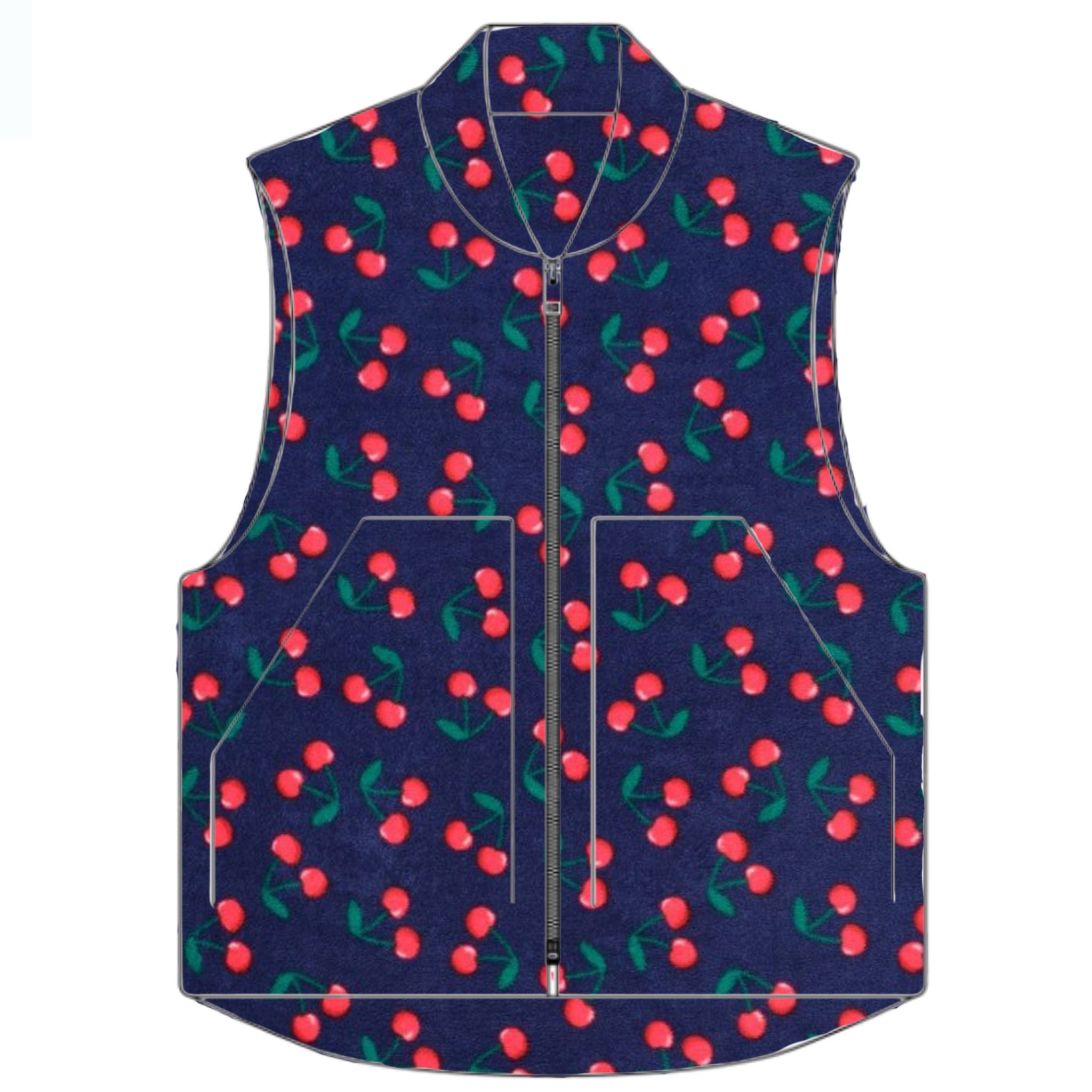 CHERRY FUN SCRUB VEST
